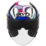 Capacete Aberto Kyt TTR Jet Bastianini Azul Roxo