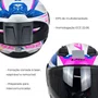 Capacete Aberto LS2 OF616 S Airflow 2 Draze Branco Azul Rosa
