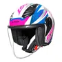 Capacete Aberto LS2 OF616 S Airflow 2 Draze Branco Azul Rosa