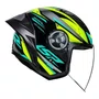 Capacete Aberto LS2 OF616 S Airflow 2 Draze Preto Amarelo