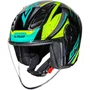 Capacete Aberto LS2 OF616 S Airflow 2 Draze Preto Amarelo