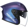 Capacete Aberto Norisk Downtown 2 Monocolor Azul Fosco