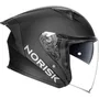 Capacete Aberto Norisk Downtown 2 Monocolor Preto Fosco