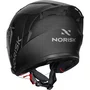 Capacete Aberto Norisk Downtown 2 Monocolor Preto Fosco