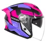 Capacete Aberto Norisk Downtown 2 Provenza Preto Roxo