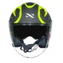 Capacete Aberto Norisk Downtown 2 Stage Azul Amarelo Fosco