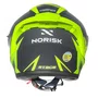 Capacete Aberto Norisk Downtown 2 Stage Azul Amarelo Fosco