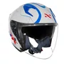 Capacete Aberto Norisk Downtown 2 Stage Branco Vermelho