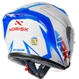 Capacete Aberto Norisk Downtown 2 Stage Branco Vermelho