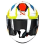 Capacete Aberto Norisk Downtown Provenza Branco Laranja