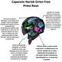 Capacete Aberto Norisk Orion SV Free Preto Roxo