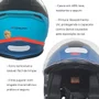 Capacete Aberto Origine Palio 2.0 Scout Azul Preto Fosco