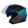 Capacete Aberto Origine Palio 2.0 Scout Azul Preto Fosco