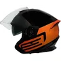 Capacete Aberto Origine Palio 2.0 Scout Laranja Preto Fosco