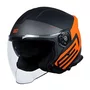 Capacete Aberto Origine Palio 2.0 Scout Laranja Preto Fosco