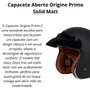 Capacete Aberto Origine Primo Solid Matt Com Pala Flip Viseira Bubble Azul