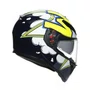 Capacete Agv K3 SV Bubble Azul Branco Amarelo
