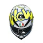 Capacete Agv K3 SV Bubble Azul Branco Amarelo