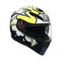 Capacete Agv K3 SV Bubble Azul Branco Amarelo