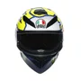 Capacete Agv K3 SV Bubble Azul Branco Amarelo
