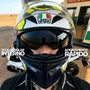 Capacete Agv K3 SV Bubble Azul Branco Amarelo