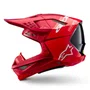Capacete Alpinestars SM10 Flood Vermelho Fosco Brilho