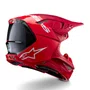 Capacete Alpinestars SM10 Flood Vermelho Fosco Brilho