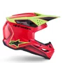 Capacete Alpinestars SM3 Fray Vermelho Amarelo Preto