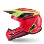 Capacete Alpinestars SM3 Fray Vermelho Amarelo Preto