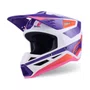 Capacete Alpinestars SM3 Heat Branco Roxo Rosa
