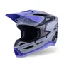 Capacete Alpinestars SM3 Jettson Cinza Roxo Preto