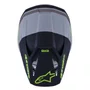 Capacete Alpinestars SM3 Radium Cinza Preto Amarelo