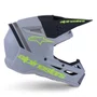 Capacete Alpinestars SM3 Radium Cinza Preto Amarelo