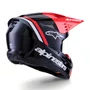 Capacete Alpinestars SM3 Radium Preto Vermelho Branco
