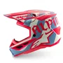 Capacete Off Road Alpinestars SM7 Beast Coast Cinza Claro Laranja