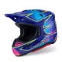Capacete Motocross Off Road Alpinestars SM7 Cast Azul Rosa Amarelo