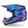 Capacete Motocross Off Road Alpinestars SM7 Cast Azul Rosa Amarelo