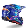 Capacete Motocross Off Road Alpinestars SM7 Cast Azul Rosa Amarelo