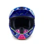 Capacete Motocross Off Road Alpinestars SM7 Cast Azul Rosa Amarelo