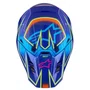 Capacete Motocross Off Road Alpinestars SM7 Cast Azul Rosa Amarelo