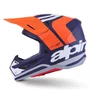 Capacete Motocross Off Road Alpinestars SM7 Core Laranja Azul