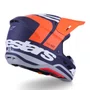 Capacete Motocross Off Road Alpinestars SM7 Core Laranja Azul