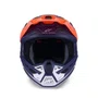 Capacete Motocross Off Road Alpinestars SM7 Core Laranja Azul
