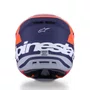 Capacete Motocross Off Road Alpinestars SM7 Core Laranja Azul