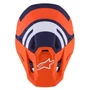 Capacete Motocross Off Road Alpinestars SM7 Core Laranja Azul