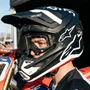 Capacete Motocross Off Road Alpinestars SM7 Dasher Preto Branco