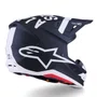 Capacete Motocross Off Road Alpinestars SM7 Dasher Preto Branco