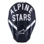 Capacete Motocross Off Road Alpinestars SM7 Dasher Preto Branco
