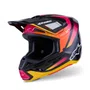 Capacete Motocross Off Road Alpinestars SM7 Rise Preto Amarelo Rosa