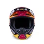 Capacete Motocross Off Road Alpinestars SM7 Rise Preto Amarelo Rosa